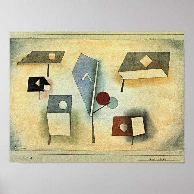 Paul Klee Gemälde, Six Species, Poster (Vorne)