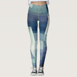 Paul Klee Harbinger vom Herbst. Vintage blaue Kuns Leggings<br><div class="desc">Paul Klee Leggings "Der Herbstvorbote". Aquarellblaue Vintage Kunst.</div>