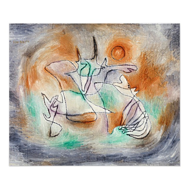 Paul Klee - Heulender Hund, Fotodruck (Vorne)