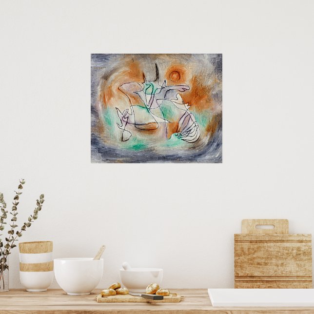 Paul Klee - Heulender Hund, Poster (Küche)