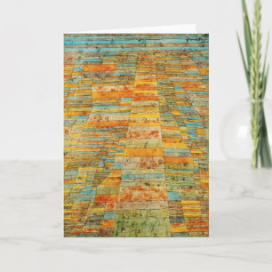 Paul Klee Highways and Byways Grußkarte Karte