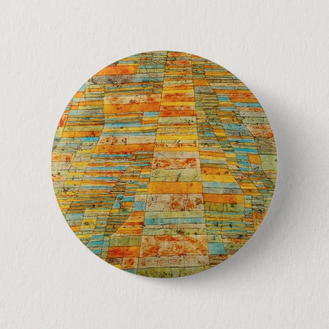 Paul Klee Highways and Byways Knopf Button (Vorderseite)