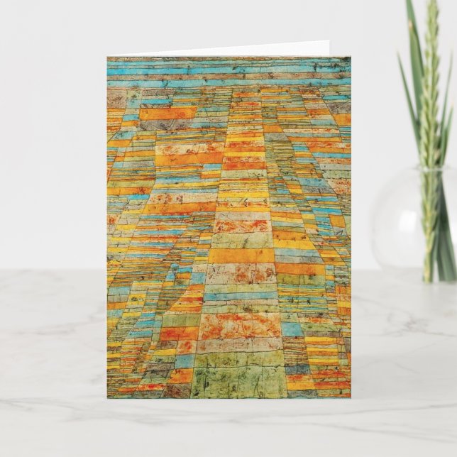 Paul Klee Highways und Byways Greeting Card Karte (Vorderseite)