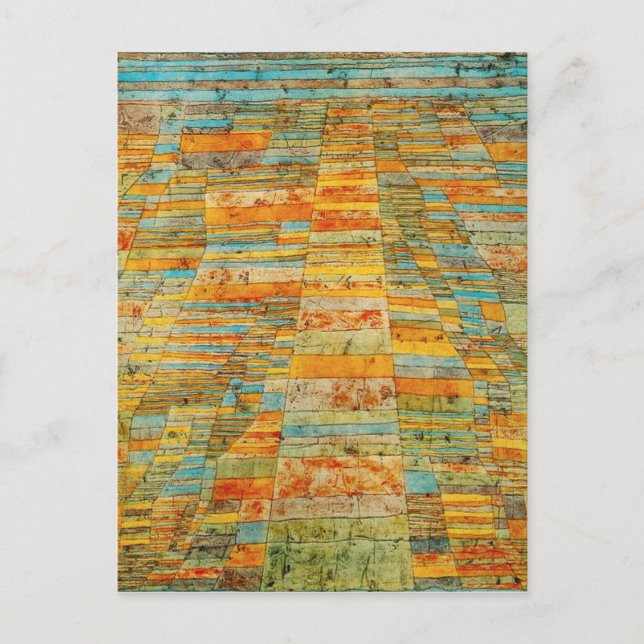 Paul Klee Highways und Byways Postcard Postkarte (Vorderseite)
