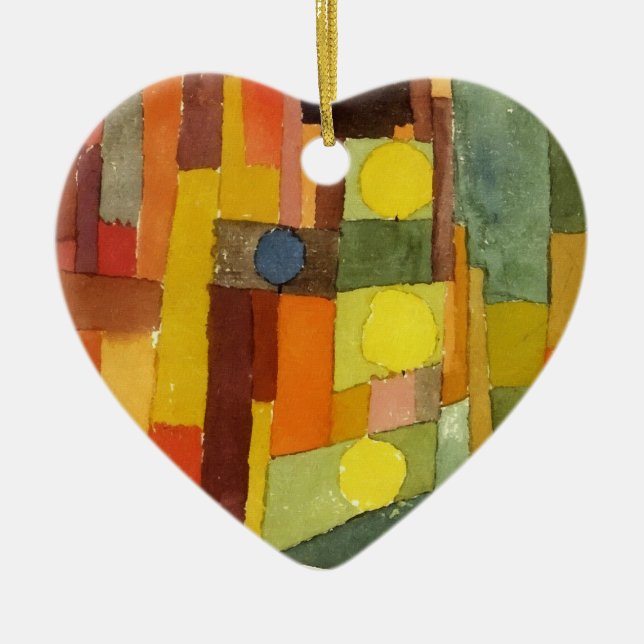 Paul Klee im Stil der kairouanischen Wasserfarbenk Keramikornament (Vorne)