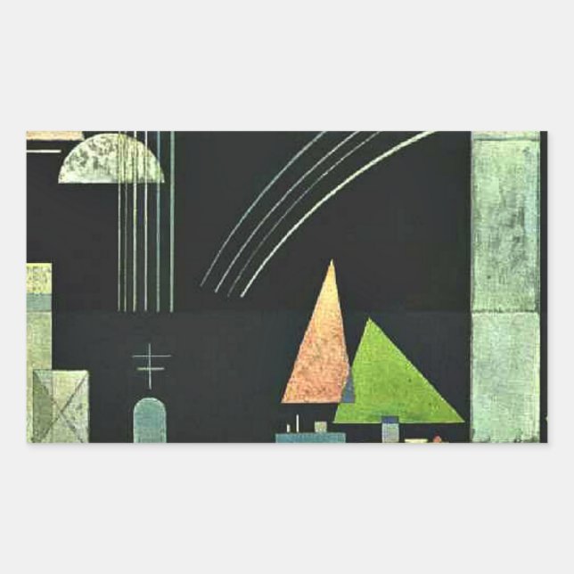 Paul Klee — In Ruhe, Rechteckiger Aufkleber (Vorderseite)