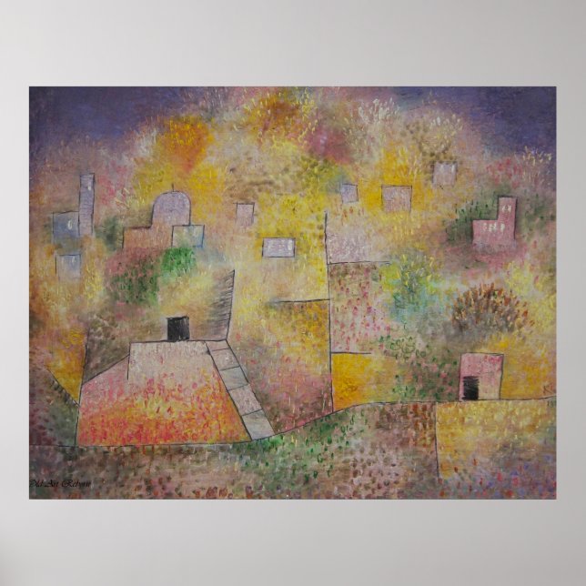 Paul Klee Jard in Oriental Poster (Vorne)