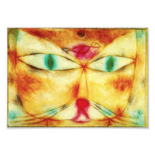 Paul Klee Katze und Vogel Foto Druck