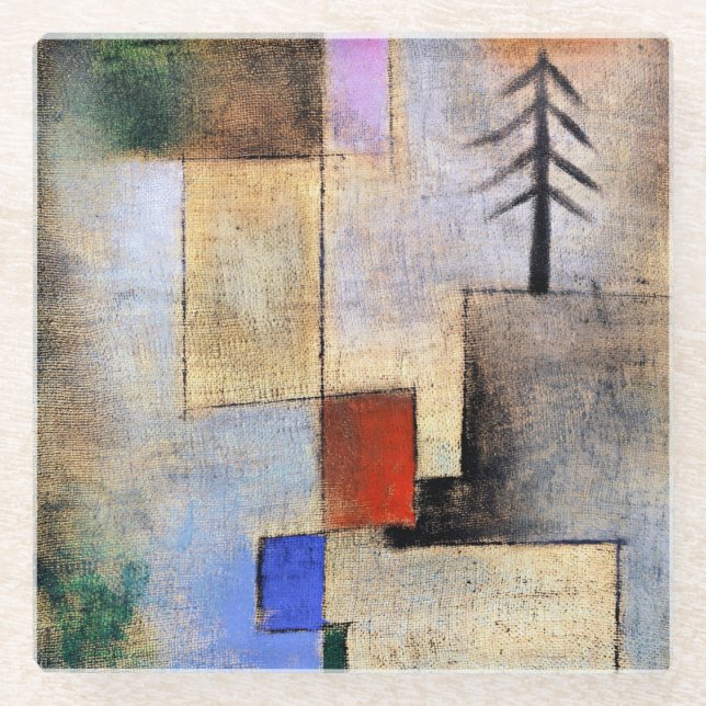 Paul Klee - kleines Bild Glasuntersetzer (Vorderseite)