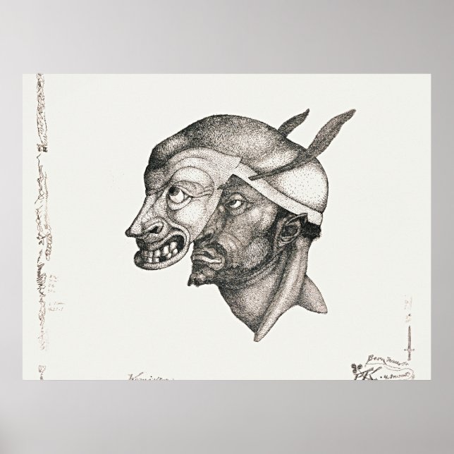 Paul Klee Kunst, Komiker, Poster (Vorne)