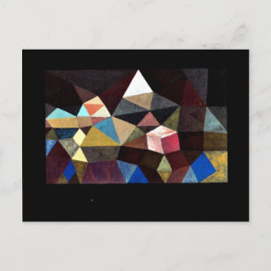 Paul Klee Kunst - Kristalline Landschaft Postkarte