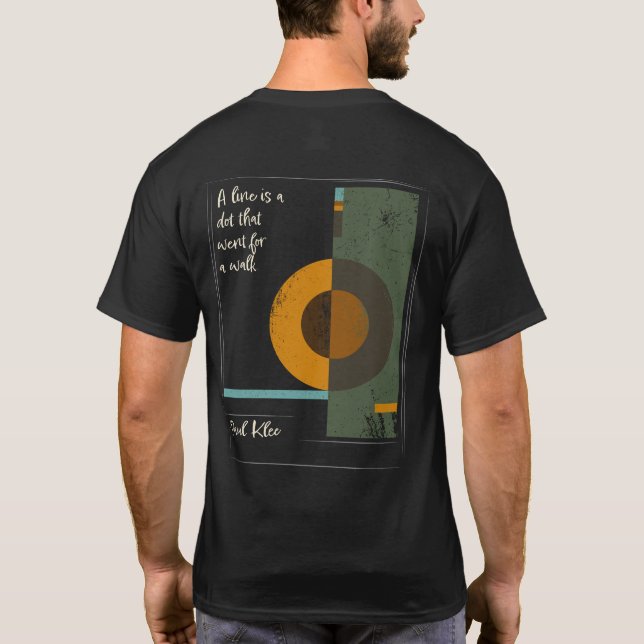 Paul Klee Künstlerische Bildung Inspiration T-Shirt (Rückseite)