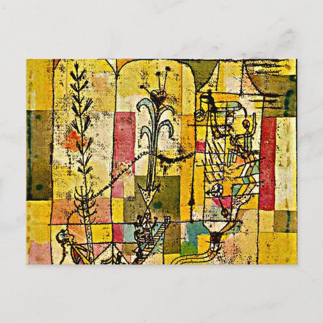 Paul Klee Kunstwerk, Geschichte von Hoffmann Postkarte (Vorderseite)