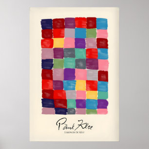 Paul Klee L Univers De Klee Farbige Quadrate Poster