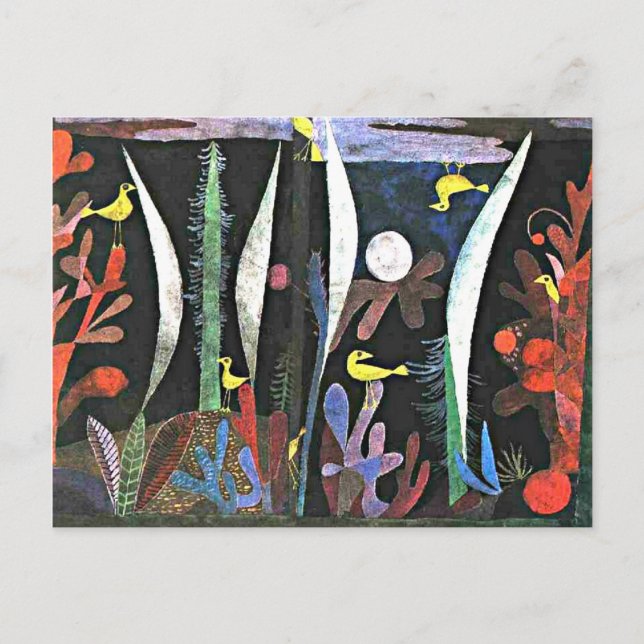 Paul Klee: Landschaft mit Gelben Vögeln Postkarte (Vorderseite)