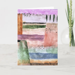 Paul Klee, Landschaft mit Pappeln, Karte
