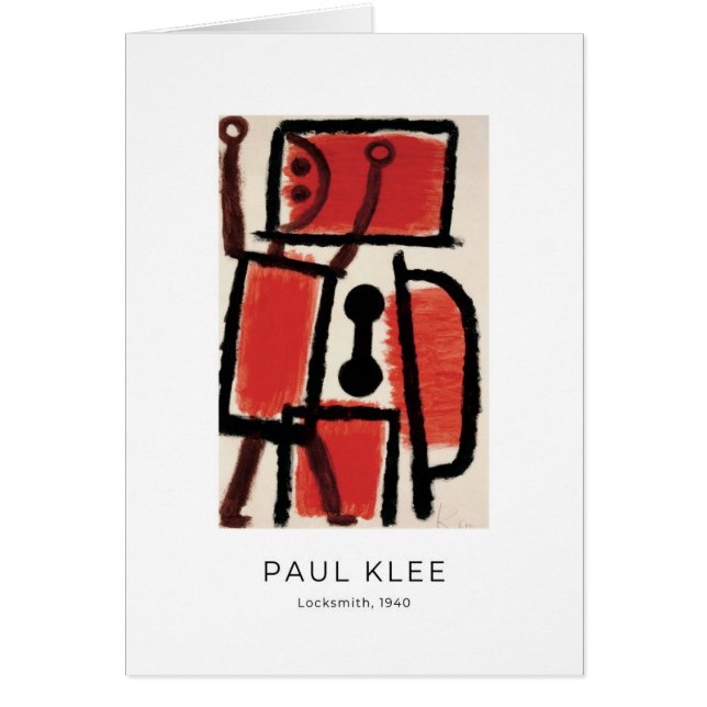 Paul Klee, Locksmith (1940) - Fine Art Card (Vorne)