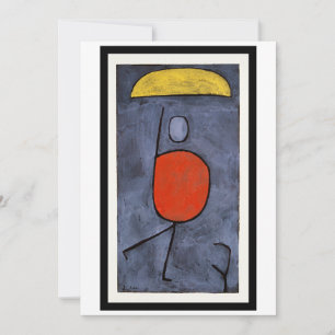 Paul Klee - Mit Regenschirm Feiertagskarte