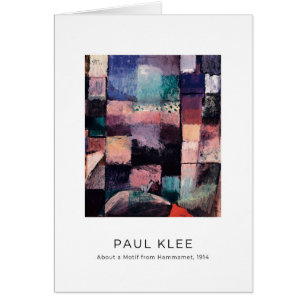 Paul Klee, Motiv aus Hammamet - Kunstkarte