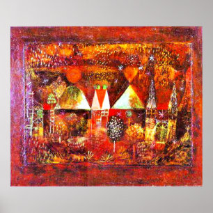 Paul Klee - Nocturnal Festivity, berühmtes Bild Poster