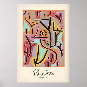 Paul Klee Park Bei Lu Farbige Abstrakte Landschaft Poster