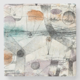 Paul Klee Pflanzen Erd- und Luftreich: Bauhaus Steinuntersetzer