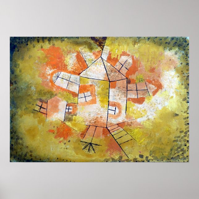 Paul Klee Pistole House Poster (Vorne)