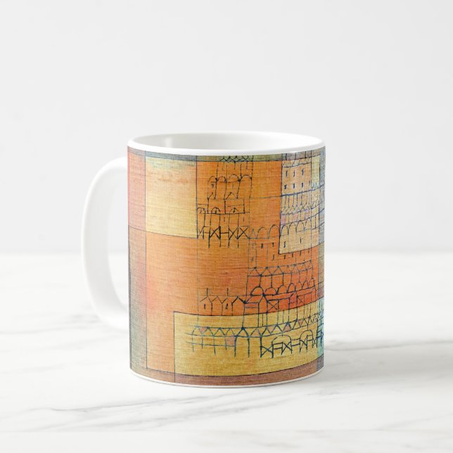 Paul Klee, Polyphone Architektur,  Kaffeetasse (Vorderseite Links)