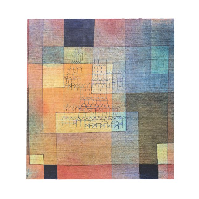 Paul Klee, Polyphone Architektur, Notizblock (Vorderseite)