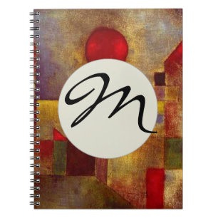 Paul Klee Red Balloon Abstract Colorful Art  Notizblock