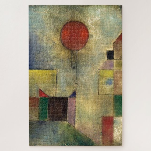 Paul Klee Red Balloon Abstrakt Art Painting Puzzle (Vertikal)