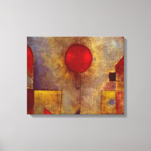 Paul Klee Red Balloon Abstrakte farbenfrohe Kunst Leinwanddruck