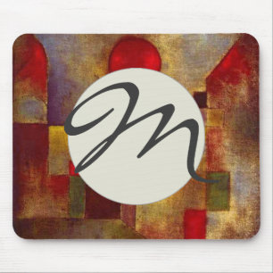 Paul Klee Red Balloon Abstrakte farbenfrohe Kunst Mousepad