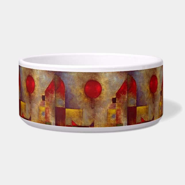 Paul Klee Red Balloon Abstrakte farbenfrohe Kunst Napf (Vorderseite)