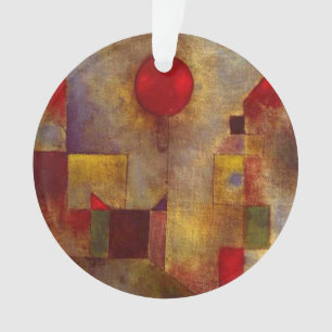 Paul Klee Red Balloon Abstrakte farbenfrohe Kunst Ornament