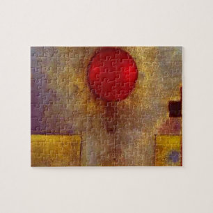 Paul Klee Red Balloon Abstrakte farbenfrohe Kunst Puzzle