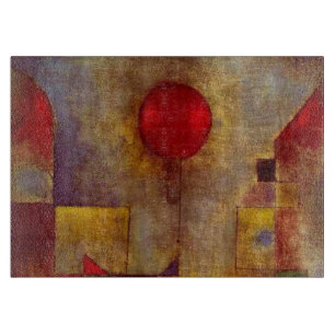 Paul Klee Red Balloon Abstrakte farbenfrohe Kunst Schneidebrett