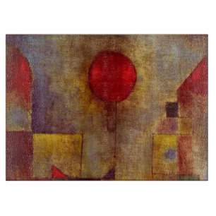 Paul Klee Red Balloon Abstrakte farbenfrohe Kunst Schneidebrett