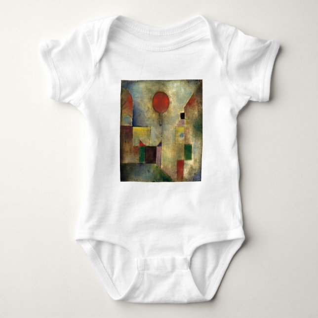 Paul Klee Red Balloon Baby Strampler (Vorderseite)