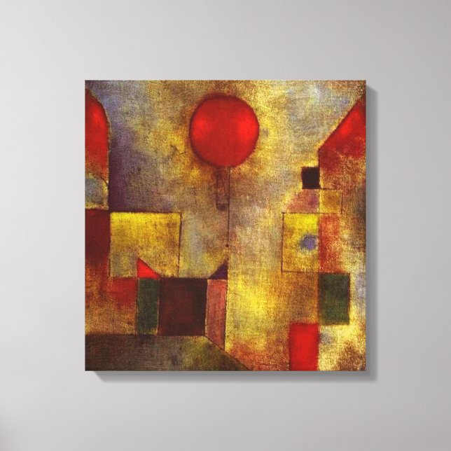 Paul Klee Red Balloon Leinwand Wrap (Vorderseite)