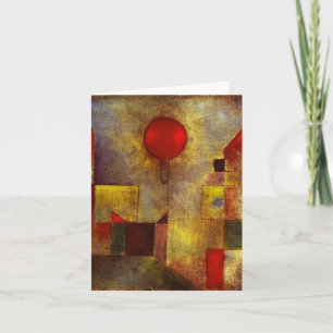 Paul Klee Red Balloon Note Card Karte
