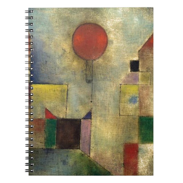 Paul Klee Red Balloon Notizblock (Vorderseite)