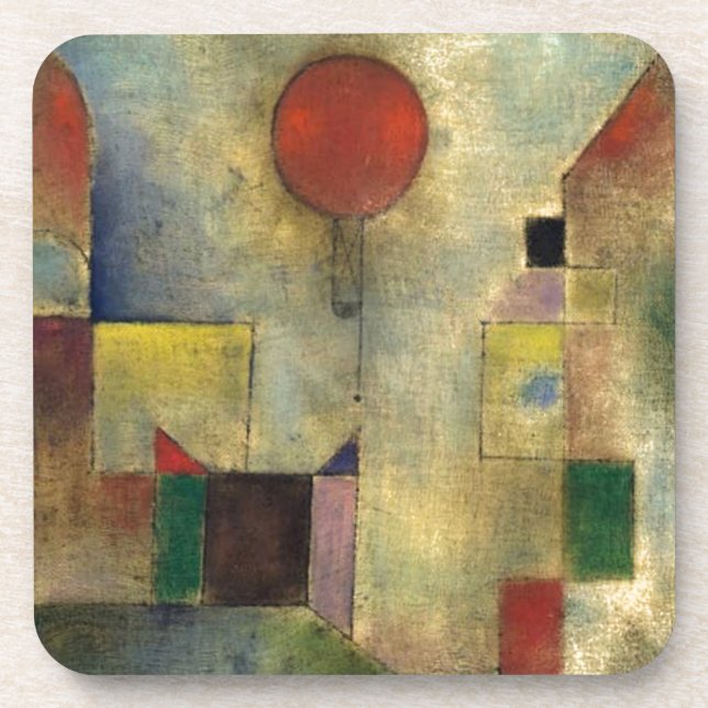 Paul Klee Red Balloon Untersetzer (Vorderseite)
