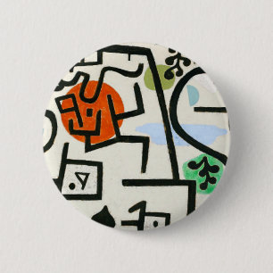 Paul Klee Reicher Hafen Abstracter Expressionismus Button