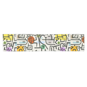 Paul Klee Reicher Hafen Abstracter Expressionismus Kurzer Tischläufer