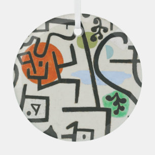 Paul Klee Reicher Hafen Abstracter Expressionismus Ornament Aus Glas