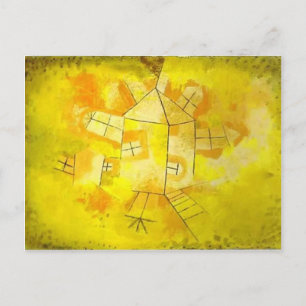 Paul Klee: Revolving House Postkarte