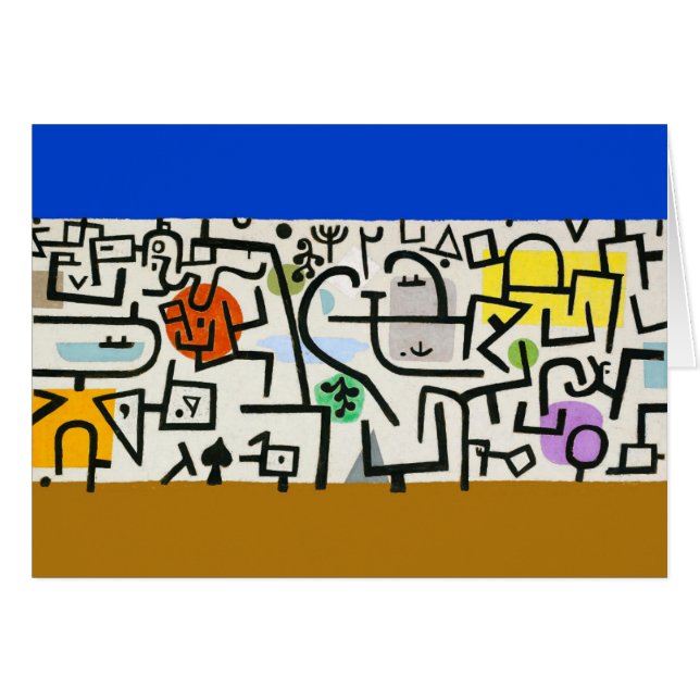 Paul Klee Rich Harbour Abstrakter Expressionismus (Vorderseite (Horizontal))