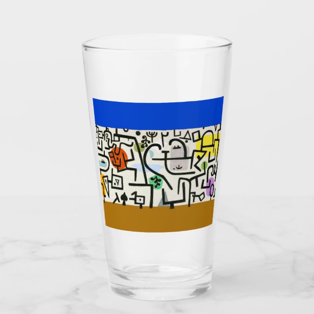 Paul Klee Rich Harbour Abstrakter Expressionismus Glas (Vorderseite)