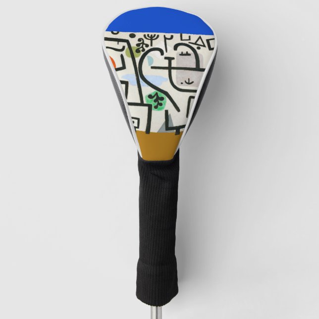 Paul Klee Rich Harbour Abstrakter Expressionismus Golf Headcover (Vorderseite)